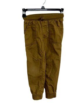 Jumping Beans Kids Brown Cotton Jogger Pants Size 5 Made In Bangladesh